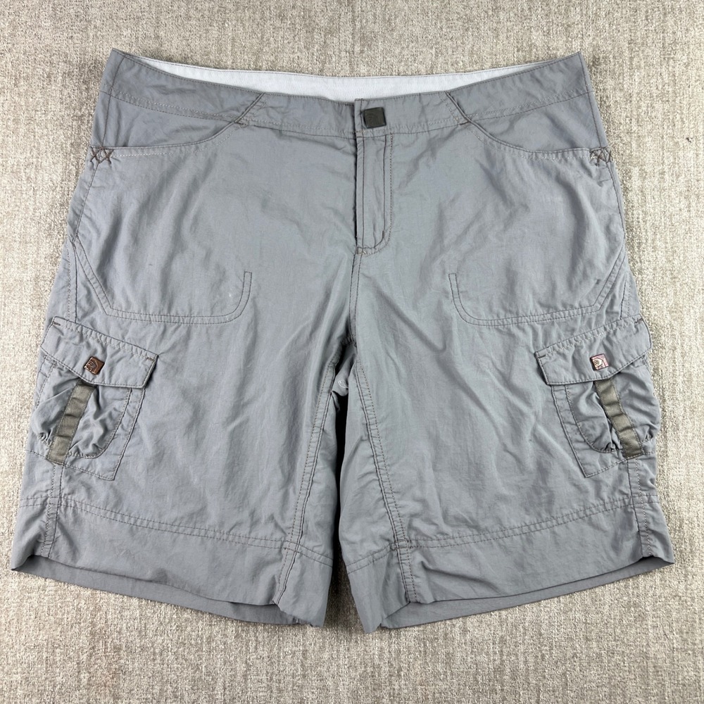 Mountain Hardwear Cargo Shorts Womens 10 Gray Hiking Outdoor Utility Gorpcore
